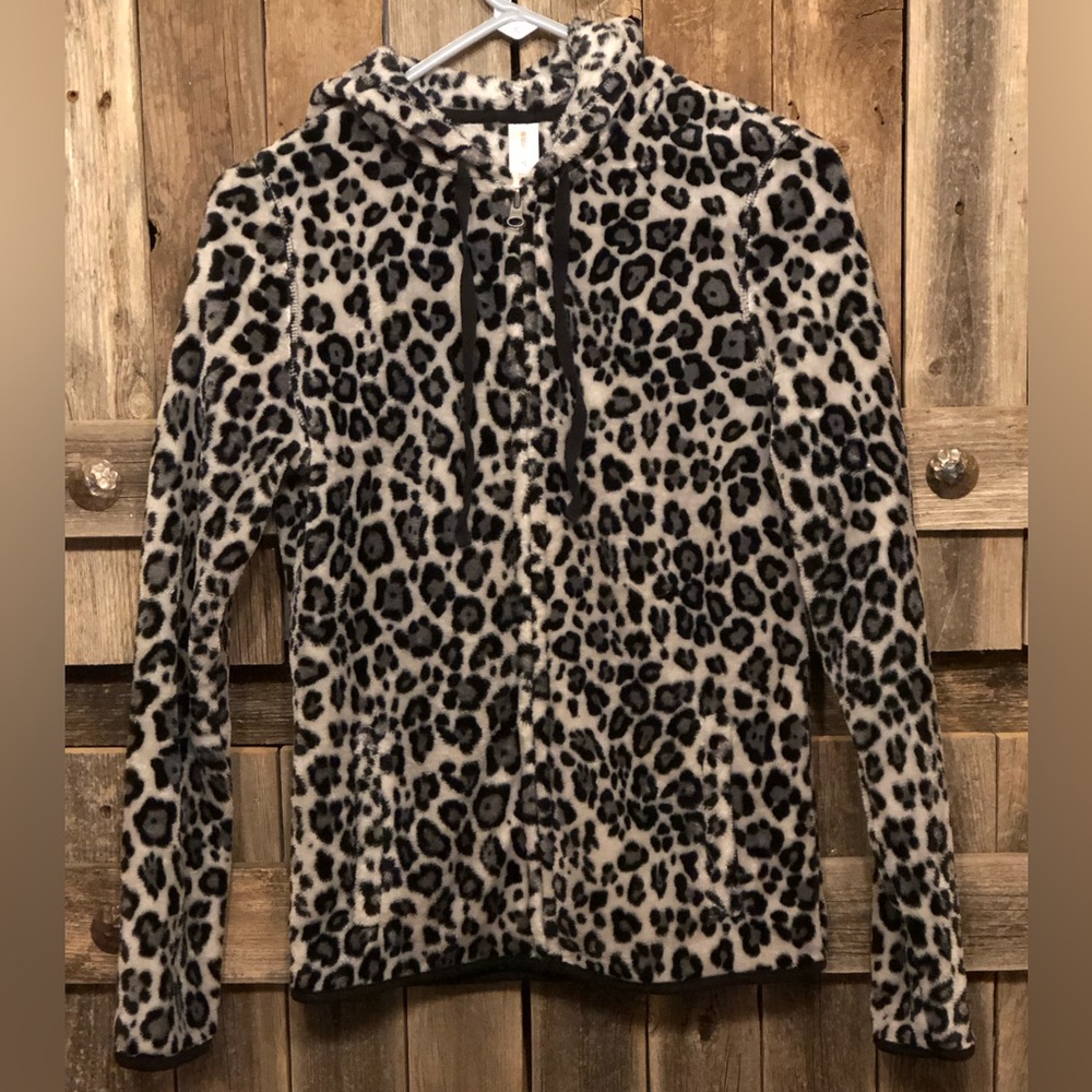 Snow Leopard Hood Fleece